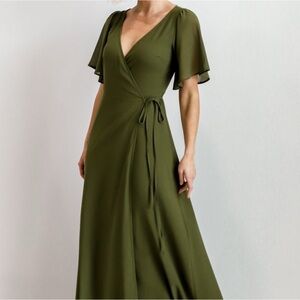 Baltic Born Olive Green Maxi Dress